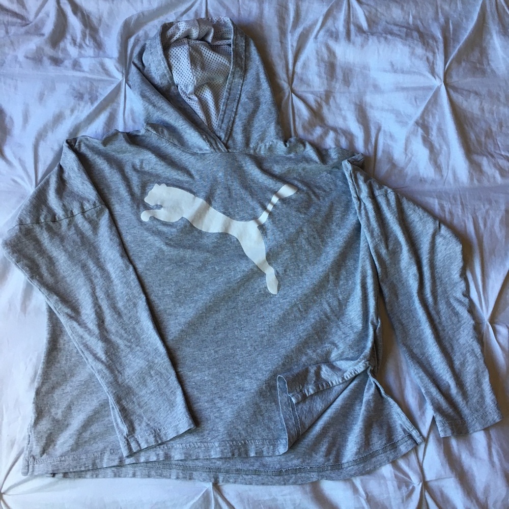 Puma long sleeve shirt with hood